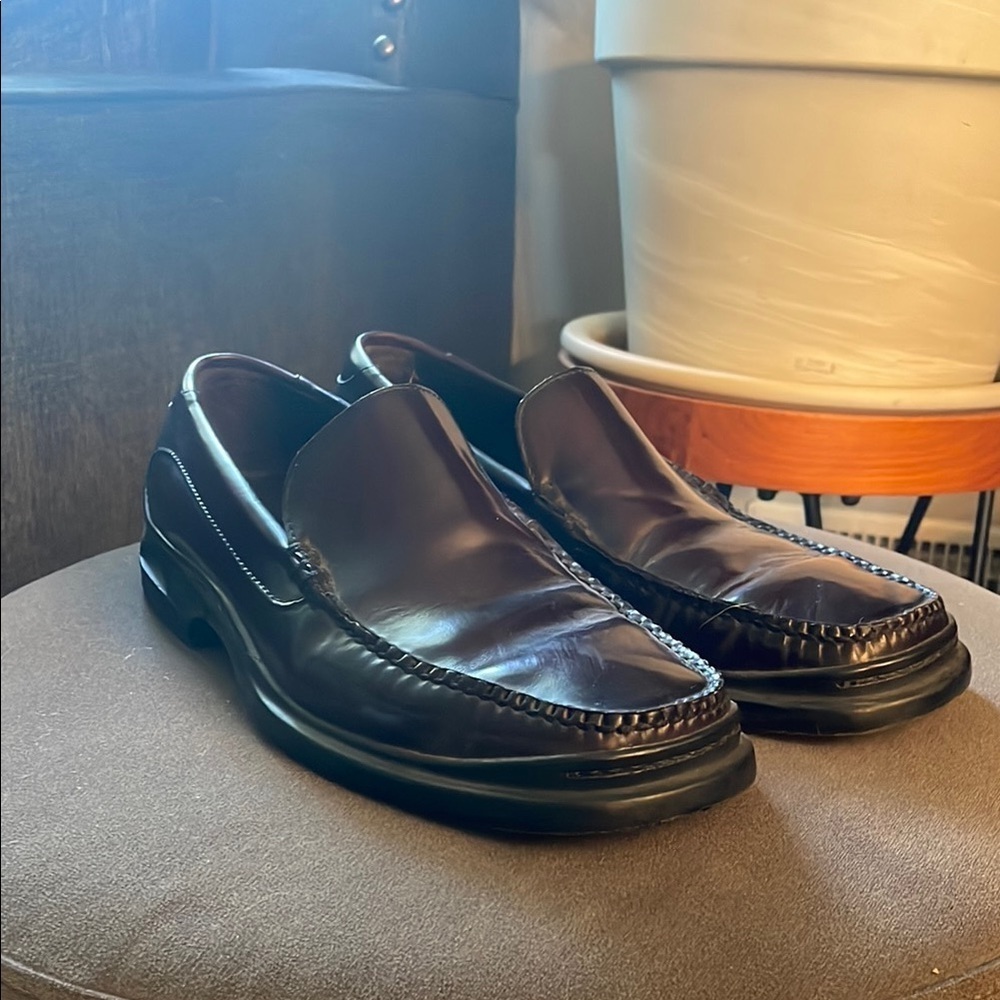 Cole Haan Brown Classic Loafers Slip-On Design